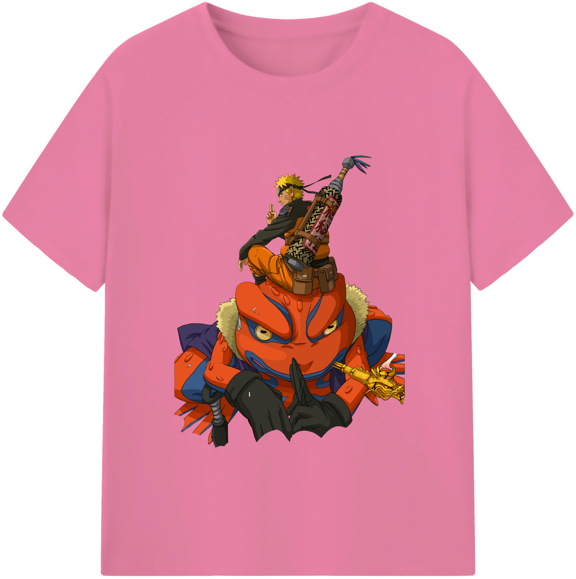 （画像用） NARUTO -ナルト- うずまき ナルト Uzumaki Naruto 綿100％半袖Tシャツ（フロントプリント）